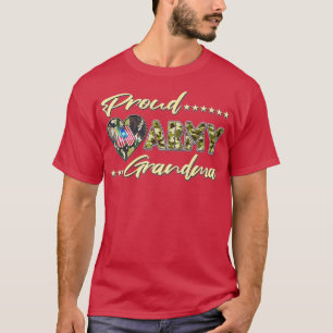 Proud Armys Grandma  Military Pride (45)  T-Shirt