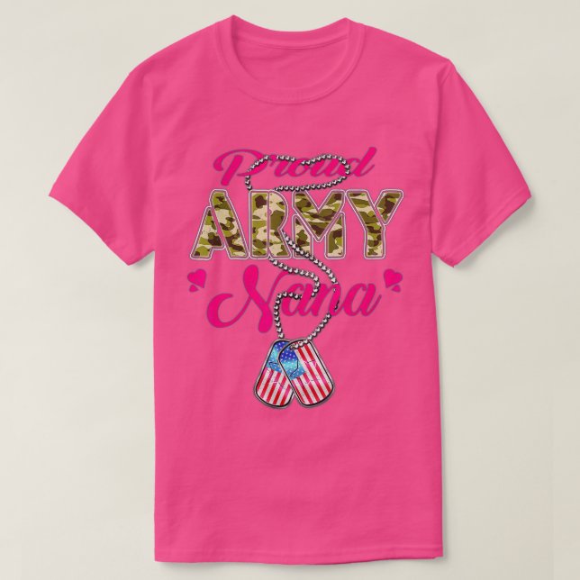 Proud Armys Grandma  Military Pride (58)  T-Shirt (Design Front)