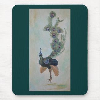 Proud As A Peacock Colorful Courtship Display Mouse Mat