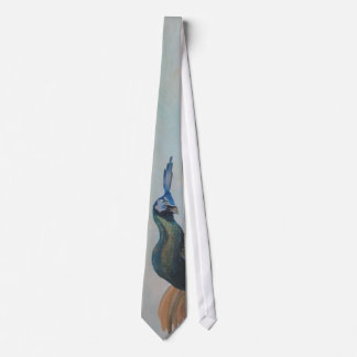 Proud As A Peacock Colourful Courtship Display Tie