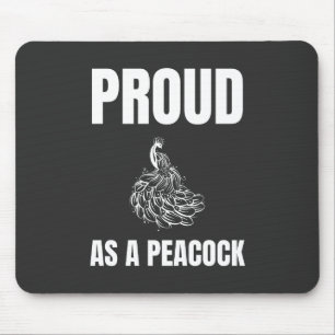 Proud as a Peacock Mouse Mat