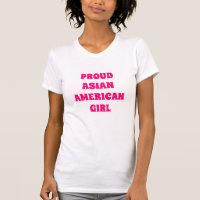 Proud Asian American Girl, hot pink