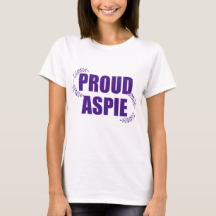 Proud Aspie Pretty Purple Asperger Syndrome T-Shirt