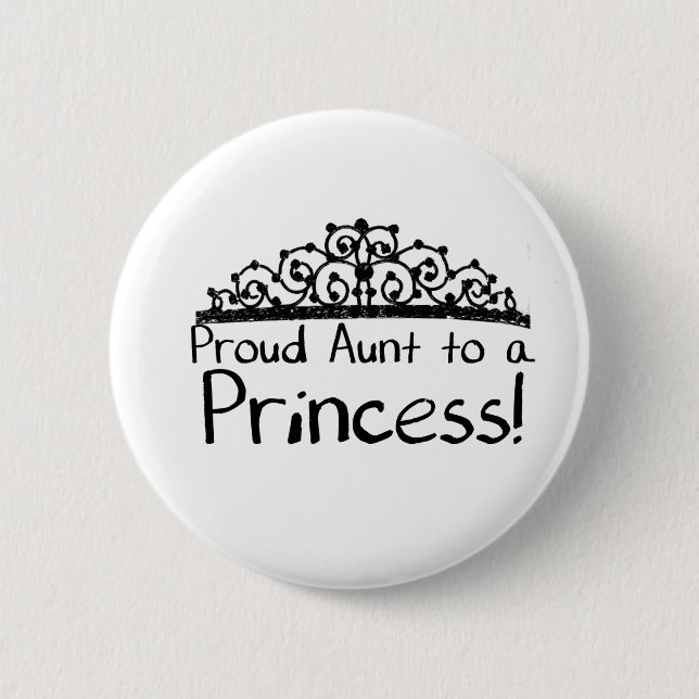 Proud Aunt 6 Cm Round Badge (Front)