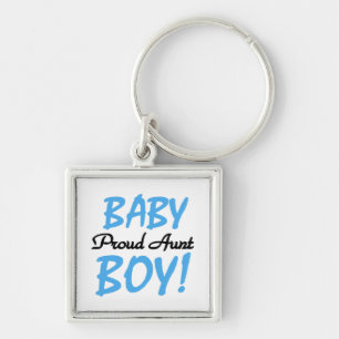 Proud Aunt Baby Boy T-shirts and Gifts Key Ring