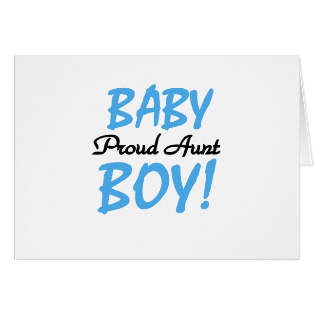 Proud Aunt Baby Boy Tshirts and Gifts (Front Horizontal)