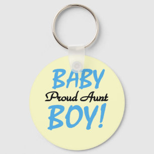 Proud Aunt Baby Boy Tshirts and Gifts Key Ring