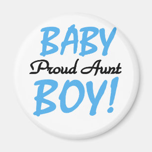 Proud Aunt Baby Boy Tshirts and Gifts Magnet