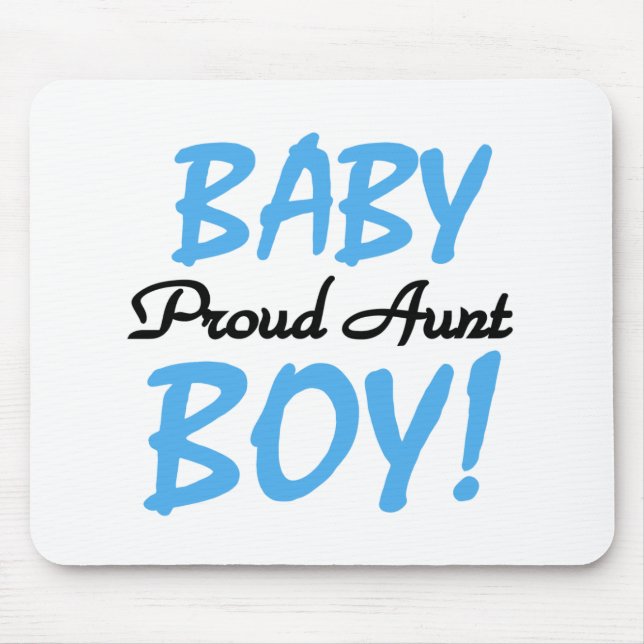 Proud Aunt Baby Boy Tshirts and Gifts Mouse Mat (Front)