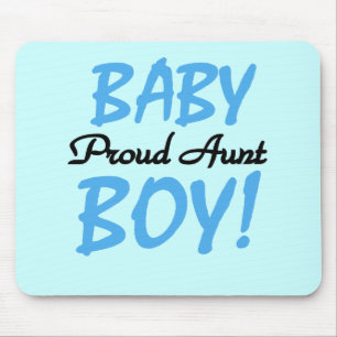 Proud Aunt Baby Boy Tshirts and Gifts Mouse Mat