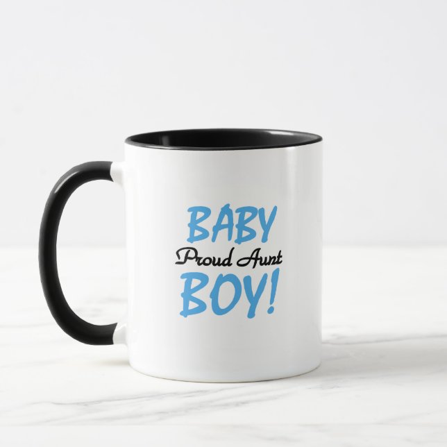 Proud Aunt Baby Boy Tshirts and Gifts Mug (Left)