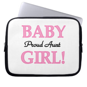 Proud Aunt Baby Girl T-shirts and Gifts Laptop Sleeve