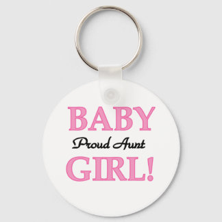 Proud Aunt Baby Girl Tshirts and Gifts Key Ring