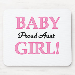 Proud Aunt Baby Girl Tshirts and Gifts Mouse Mat