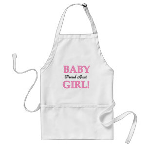Proud Aunt Baby Girl Tshirts and Gifts Standard Apron