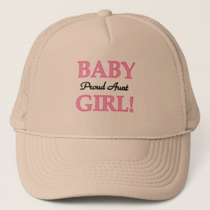 Proud Aunt Baby Girl Tshirts and Gifts Trucker Hat