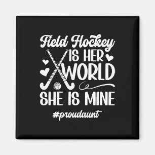 Proud Aunt Field Hockey Aunt Of A Field Hockey Pla Magnet