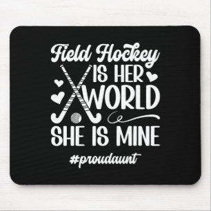 Proud Aunt Field Hockey Aunt Of A Field Hockey Pla Mouse Mat