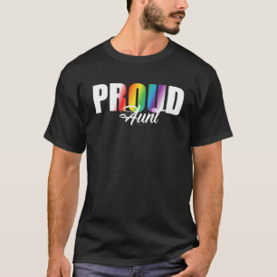 Proud Aunt For Allies Of LGBT Niece Or Nephew T-Shirt