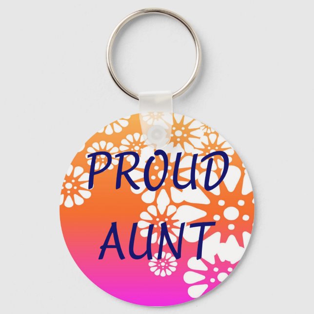 Proud Aunt Keychain (Front)