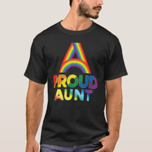 Proud Aunt Lgbt Pride Gay Lesbian Rainbow Colourfu T-Shirt