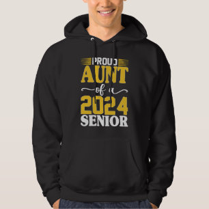 Proud Aunt Of A 2024 Senior Graduation Class Of 20 Hoodie