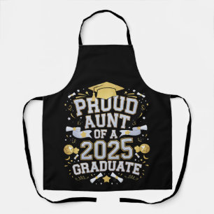 Proud Aunt Of A 2025 Graduate Graduation Family Apron