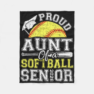 Proud Aunt Of A 2026 Senior Softll Graduate Fleece Blanket