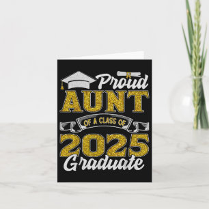 Proud Aunt Of A Cl Of 2025 Graduate Senior Graduat Card