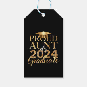 Proud Aunt of a Class of 2024 Senior Graduation Gift Tags