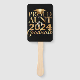 Proud Aunt of a Class of 2024 Senior Graduation Hand Fan