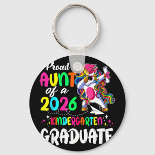 Proud aunt of a class of 2026 pre-k graduateProud Key Ring