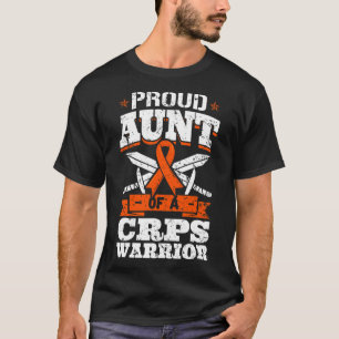 Proud Aunt Of A Crps Warrior Rsd Awareness Ribbon T-Shirt