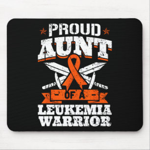 Proud Aunt Of A Leukaemia Warrior Tia Awareness Bl Mouse Mat
