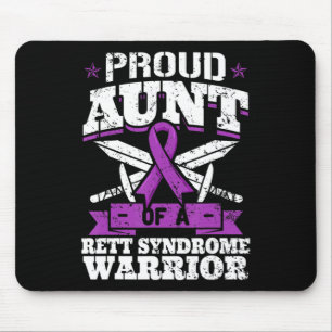 Proud Aunt Of A Rett Syndrome Warrior RTT Awarenes Mouse Mat