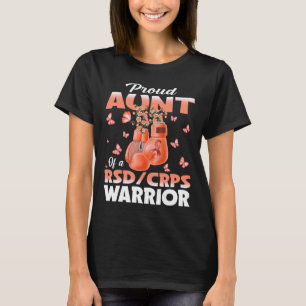 Proud Aunt Of A Rsd Crps Warrior Awareness Boxing T-Shirt