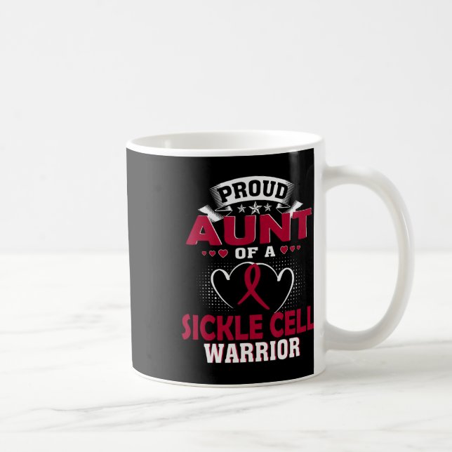 Proud Aunt Of A Sickle Cell Warrior  Coffee Mug (Right)