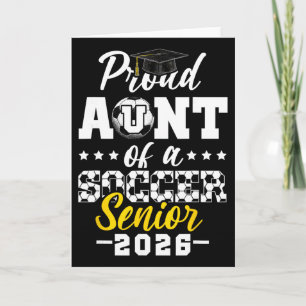 Proud Aunt Of A Soccer Senior 2026 Graduation Gift Card