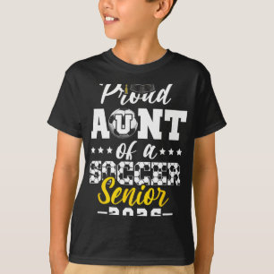 Proud Aunt Of A Soccer Senior 2026 Graduation Gift T-Shirt