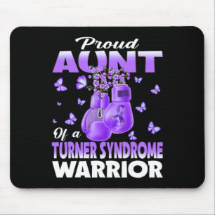 Proud Aunt Of A Turner Syndrome Warrior Awareness Mouse Mat