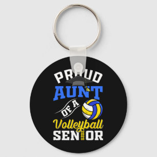 Proud Aunt Of A Volleyll Senior Cl Of 2025 Graduat Key Ring
