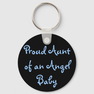 Proud Aunt of an Angel Baby Key Ring