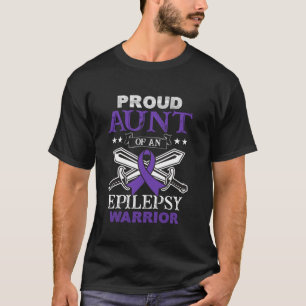 Proud Aunt Of An Epilepsy Warrior Family Matching T-Shirt