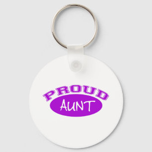 Proud Aunt (Purple) Key Ring