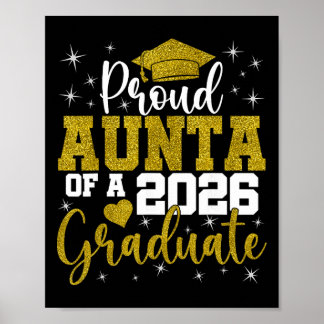 Proud Aunta Of A Cl Of 2026 Graduate Senior Gradua Poster