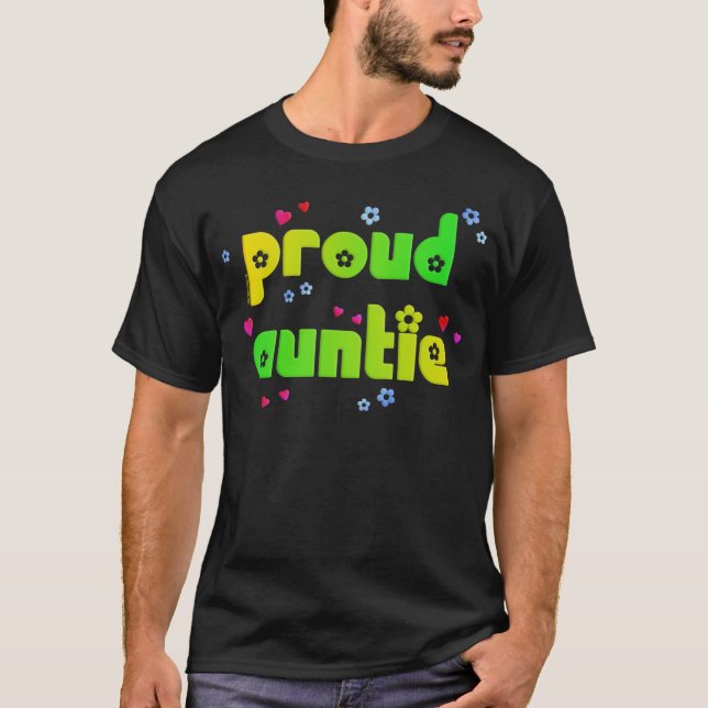 Proud Auntie Dark Tee (Front)