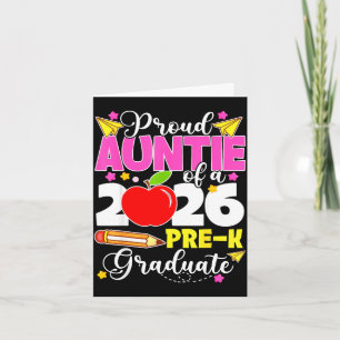 Proud auntie of 2026 pre-k graduate mothers dayPro Card