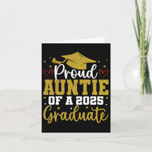 Proud Auntie Of A Cl Of 2025 Graduate Senior Gradu Card