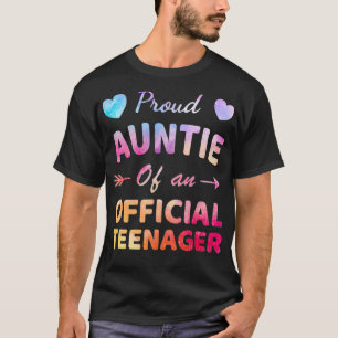 Proud Auntie Of Official Teenager 13th Birthday 13 T-Shirt