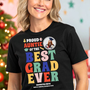 Proud Auntie of the Best Grad Ever Photo Tri-Blend Shirt